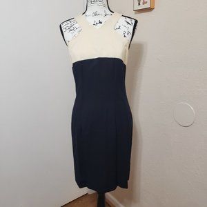 Vintage Black & Cream Dress By Jennifer Jeffries Size 4